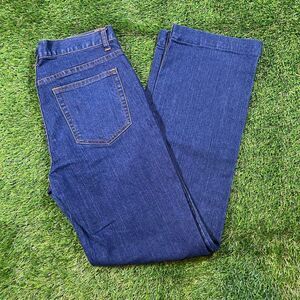 Women’s Vintage Rave 4 Real dark wash blue denim straight leg jeans (9)